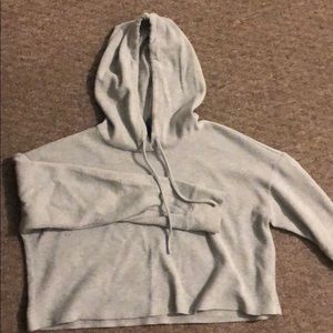 Grey cropped sweater